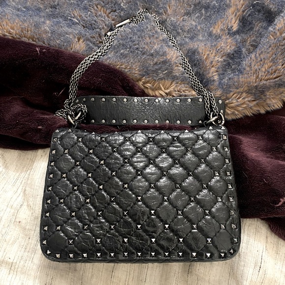Valentino Noir Spike Bag Medium - Picture 8 of 11